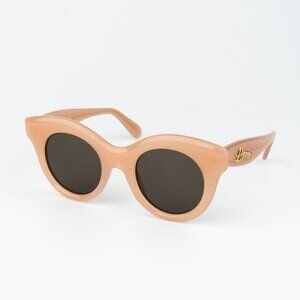 Loewe Women Sunglasses Pink Nude Brown Cat Eye LW40126I 72E NEW AUTHENTIC